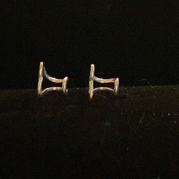 Two Tragus Ear Cuff earrings 925 Sterling Silver - Picture 4 of 7